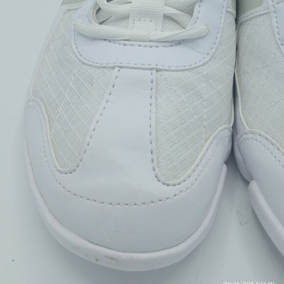 Women Girls White Grey Adidas Triple Cheer Sneakers Size 9 Model #111089250 - Picture 2 of 16